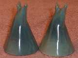 Teepee shakers glazed Indian blue